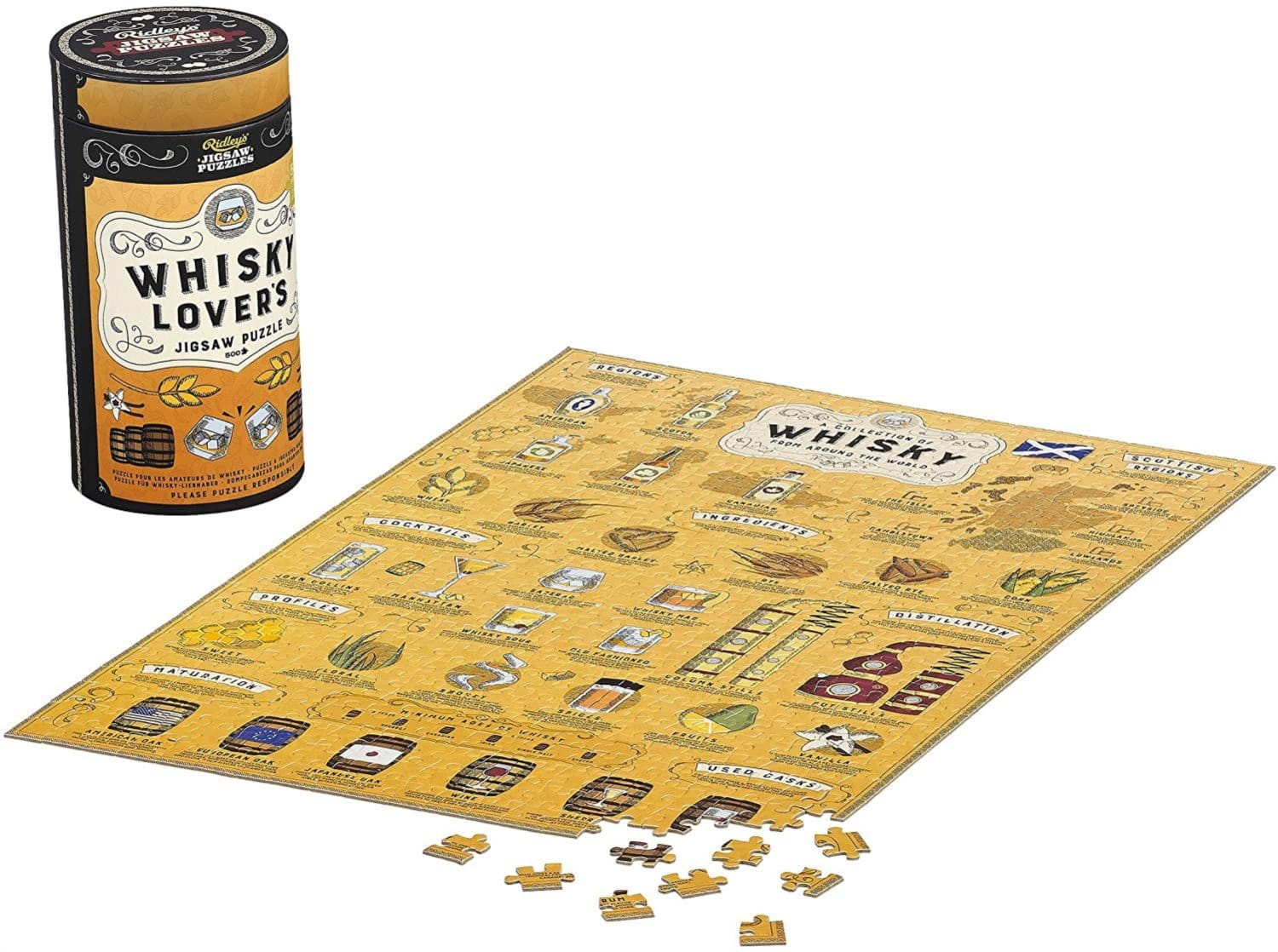 Whisky Kedvelők - díszdobozban Ridley's Games 500 darabos kirakó puzzle (GA - 5055923765821) - puzzlegarden
