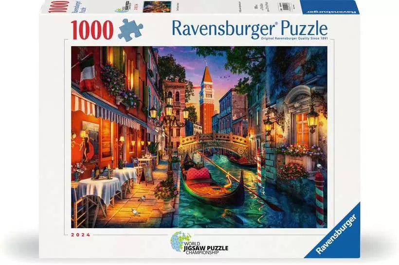 WJPC 2024 – Csatornás hajókázás Velencében Ravensburger 1000 darabos kirakó puzzle (RA - 12001439) - puzzlegarden