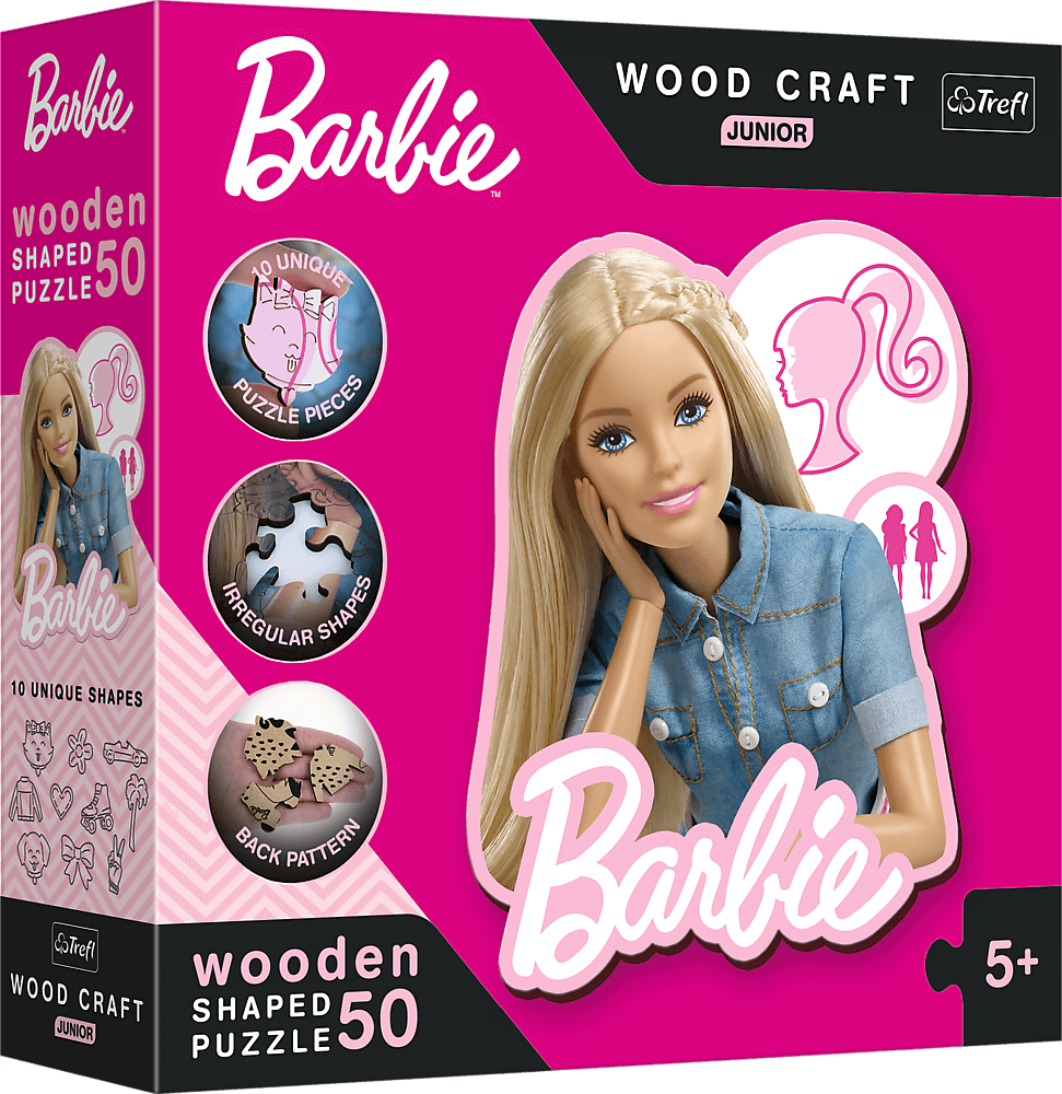 Barbie - FA kirakó Trefl Wood Craft 50 darabos kirakó puzzle (TR - 20201) - puzzlegarden