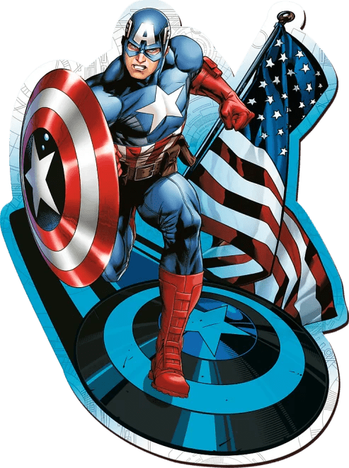 Amerika Kapitány - FA kirakó Trefl Wood Craft 160 darabos kirakó puzzle (TR - 20194) - puzzlegarden