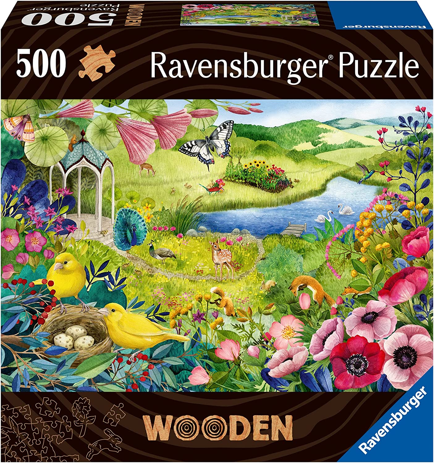 WOODEN - A Kertben - FA kirakó! Ravensburger 500 darabos kirakó puzzle (RA - 17513) - puzzlegarden