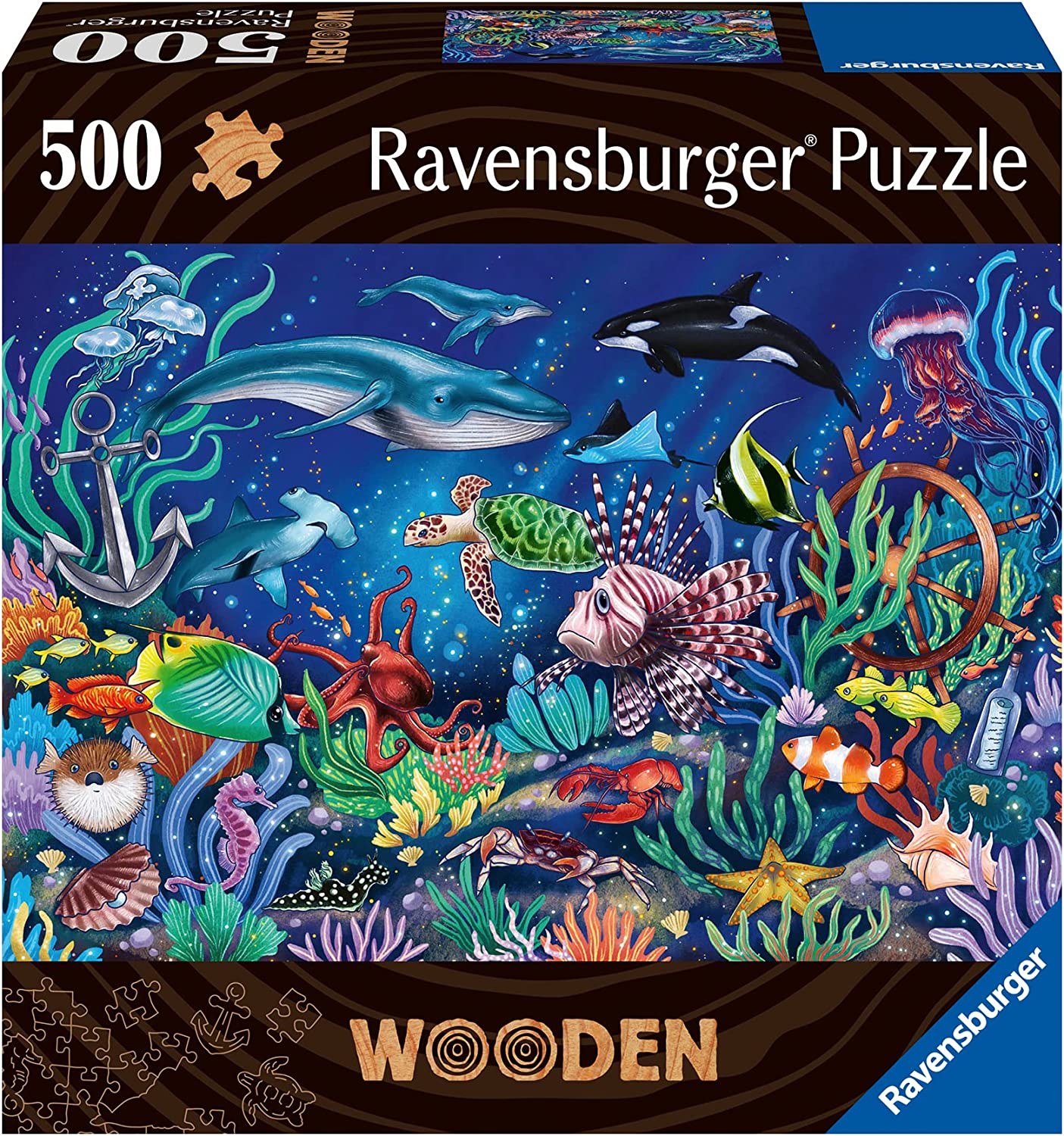 WOODEN - A Tenger Alatt - FA kirakó! Ravensburger 500 darabos kirakó puzzle (RA - 17515) - puzzlegarden