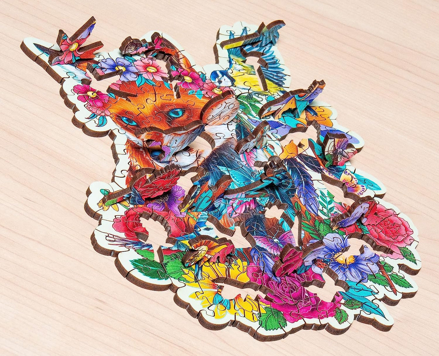 WOODEN - Színes róka - FA kirakó! Ravensburger 150 darabos kirakó puzzle (RA - 17512) - puzzlegarden