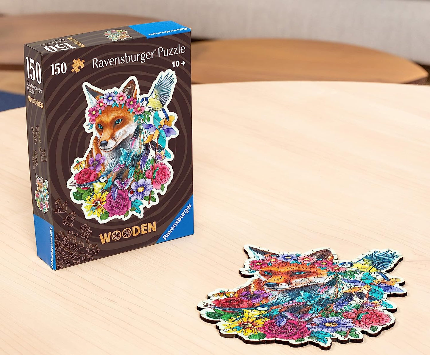 WOODEN - Színes róka - FA kirakó! Ravensburger 150 darabos kirakó puzzle (RA - 17512) - puzzlegarden