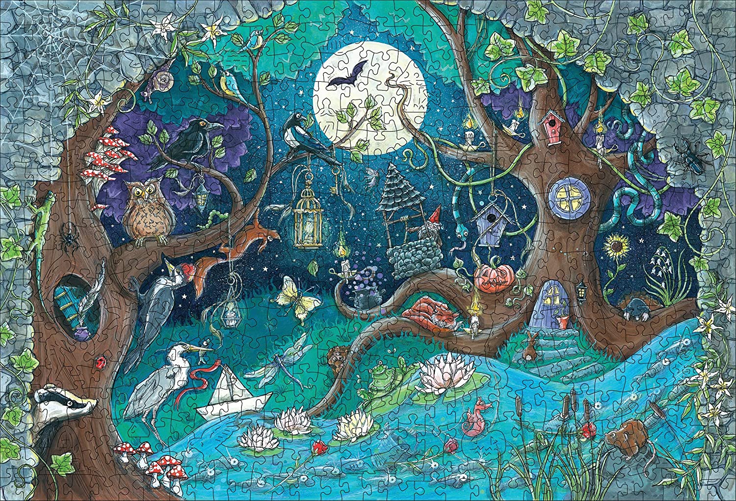 WOODEN - Titokzatos Erdő - FA kirakó! Ravensburger 500 darabos kirakó puzzle (RA - 17516) - puzzlegarden