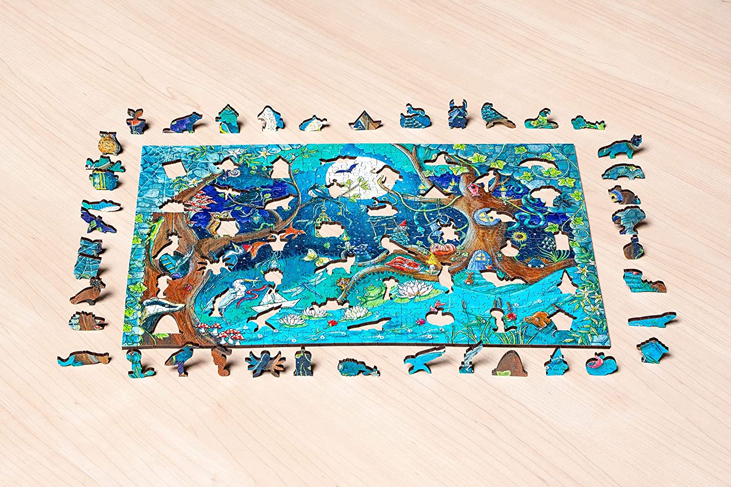 WOODEN - Titokzatos Erdő - FA kirakó! Ravensburger 500 darabos kirakó puzzle (RA - 17516) - puzzlegarden