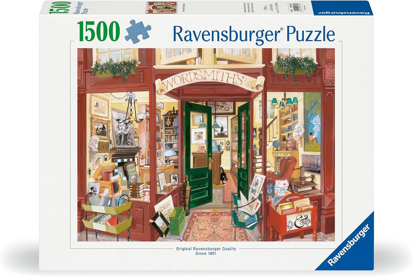 Wordsmith könyvesboltja Ravensburger 1500 darabos kirakó puzzle (RA - 12000728) - puzzlegarden