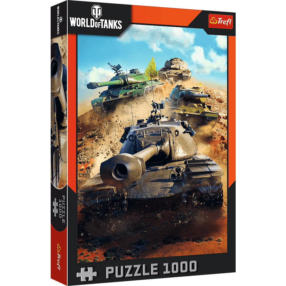 World of Tanks – Csatában a harckocsik Trefl 1000 darabos kirakó puzzle (TR - 10943) - puzzlegarden