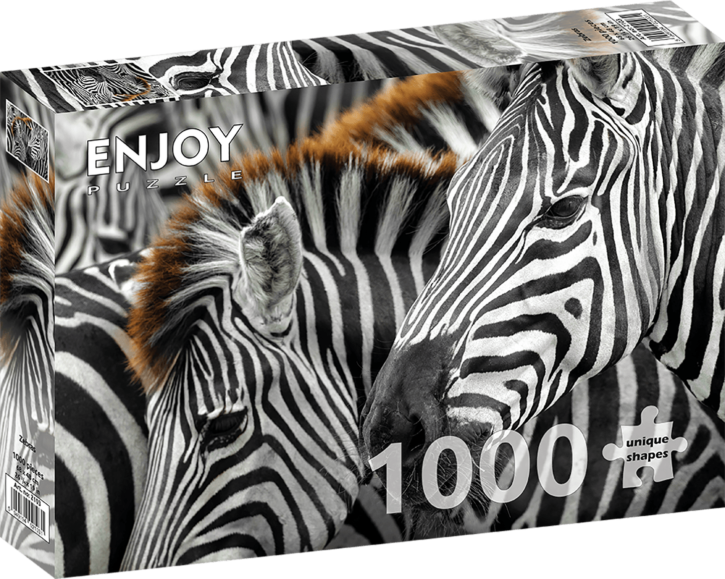 Zebrák Enjoy 1000 darabos kirakó puzzle (EN - 2103) - puzzlegarden