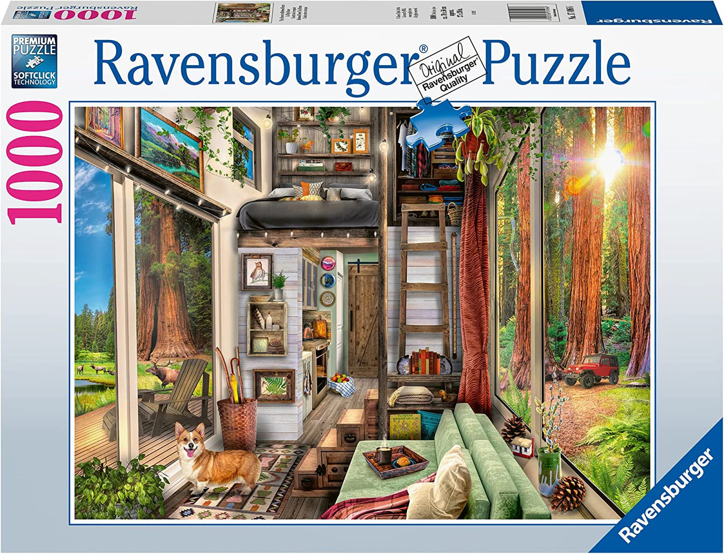 Apró Ház a Fenyőerdőben Ravensburger 1000 darabos kirakó puzzle (RA - 17496) - puzzlegarden