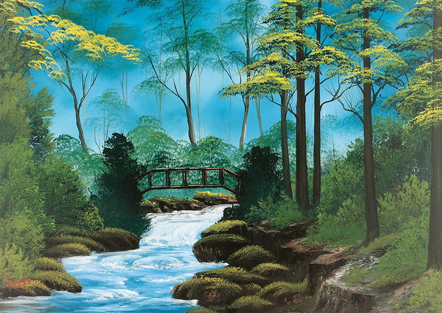 Bob Ross - Elhagyatott híd Schmidt Spiele 1000 darabos kirakó puzzle (SCH - 57536) - puzzlegarden