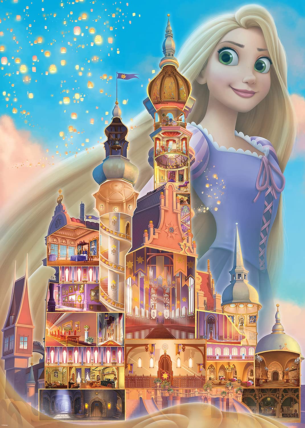 Disney Castle Collection - Aranyhaj Ravensburger 1000 darabos kirakó puzzle (RA - 17336) - puzzlegarden