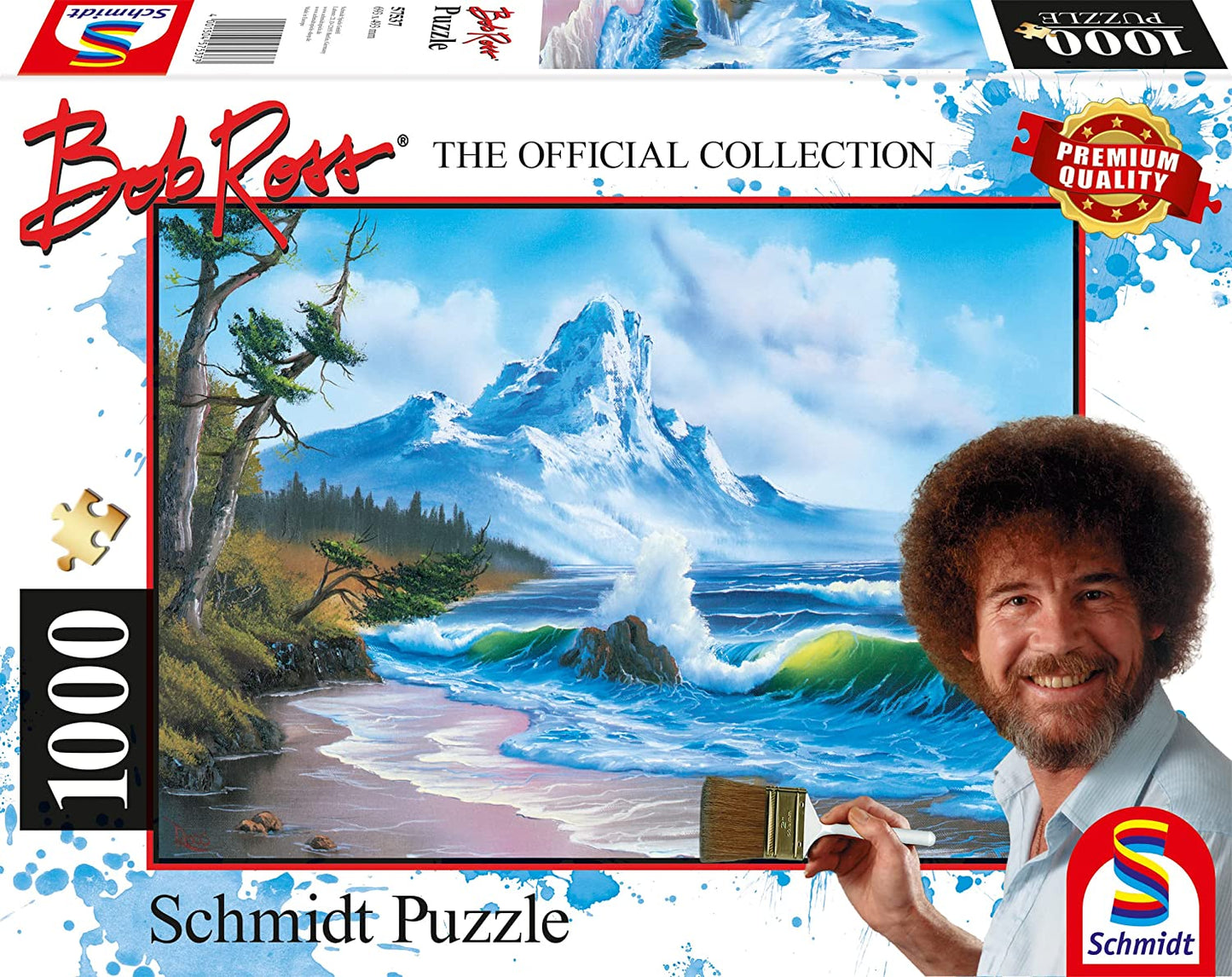 Bob Ross - Hegy a tengerparton Schmidt Spiele 1000 darabos kirakó puzzle (SCH - 57537) - puzzlegarden