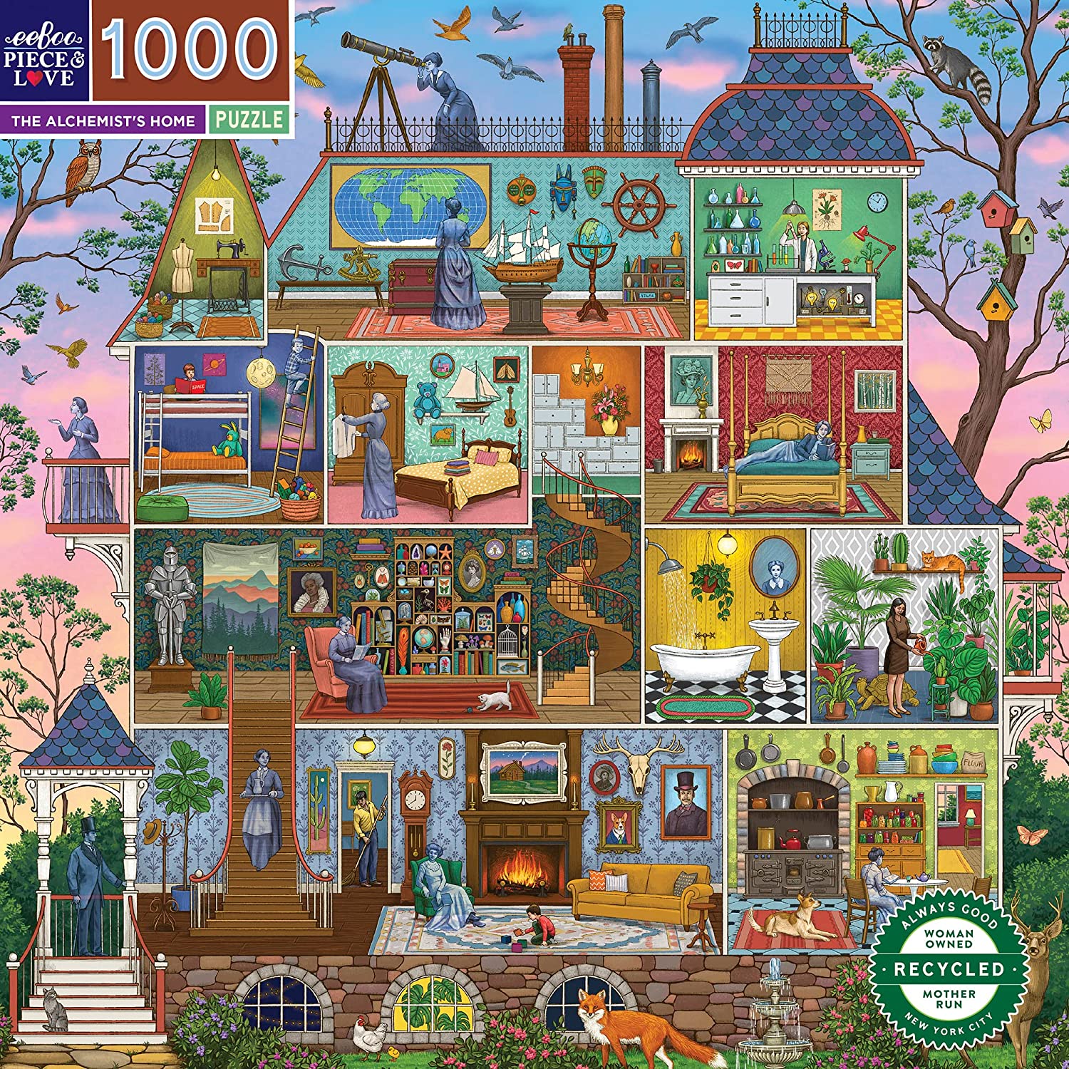 Az Alkimista Otthona Eeboo 1000 darabos kirakó puzzle (EB - PZTAST) - puzzlegarden