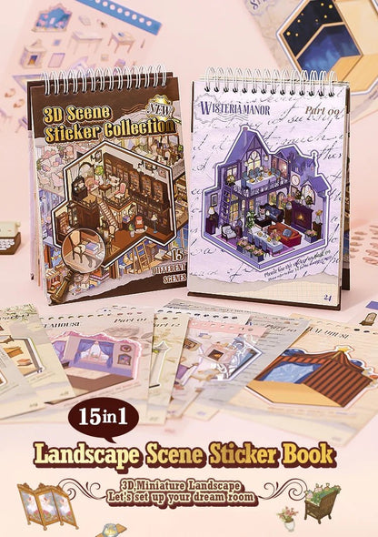 15 in 1 Matricakönyv Barna - matricajelenet Simno 15 darabos kirakó puzzle (SN-6941776325857) - puzzlegarden