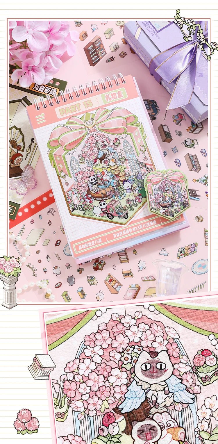 15 in 1 Matricakönyv Lila - matricajelenet Simno 15 darabos kirakó puzzle (SN-6941776322153) - puzzlegarden