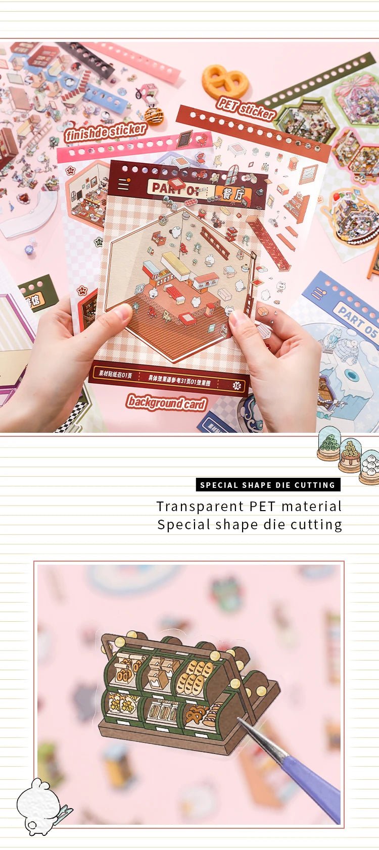 15 in 1 Matricakönyv Lila - matricajelenet Simno 15 darabos kirakó puzzle (SN-6941776322153) - puzzlegarden