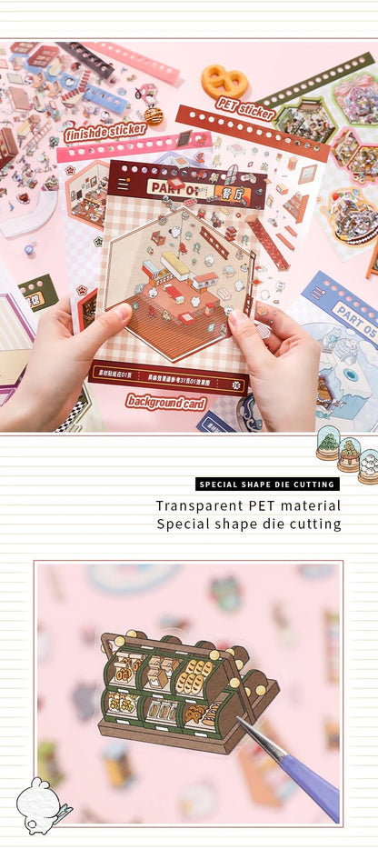 15 in 1 Matricakönyv Lila - matricajelenet Simno 15 darabos kirakó puzzle (SN-6941776322153) - puzzlegarden