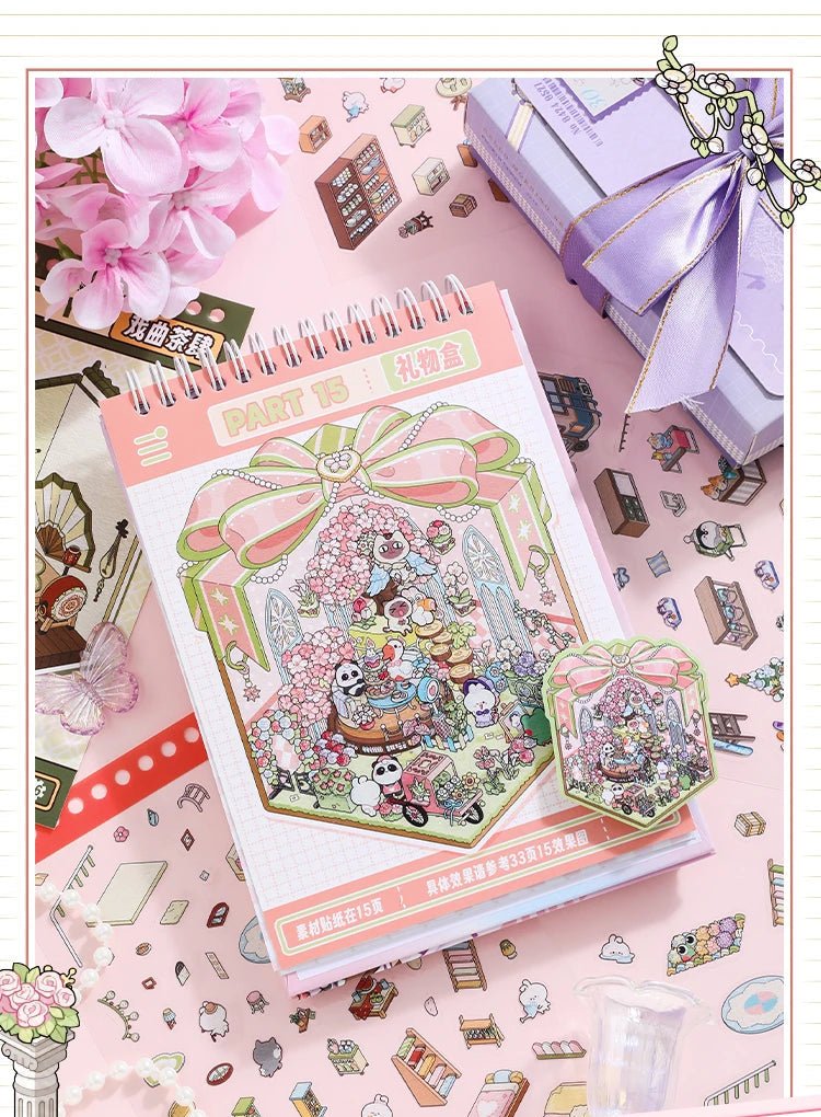 15 in 1 Matricakönyv Lila - matricajelenet Simno 15 darabos kirakó puzzle (SN-6941776322153) - puzzlegarden