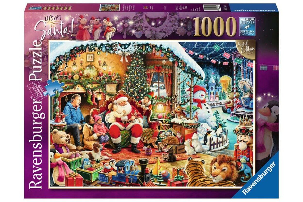 Chrismas Edition 2018 - Látogatás a Mikulásnál Ravensburger 1000 darabos kirakó puzzle (RA-15354 4005556153541) - puzzlegarden