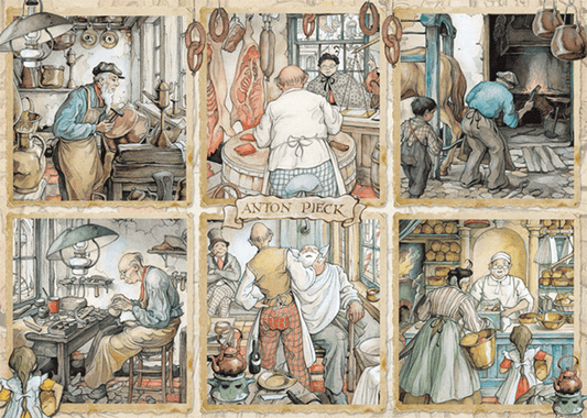 Anton Pieck - Mesteremberek Jumbo 1000 darabos kirakó puzzle (JU - 18817) - puzzlegarden