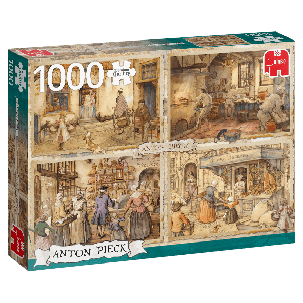 Anton Pieck - Backers from the 19th Century 1000 darabos Jumbo puzzle kirakó (18818)