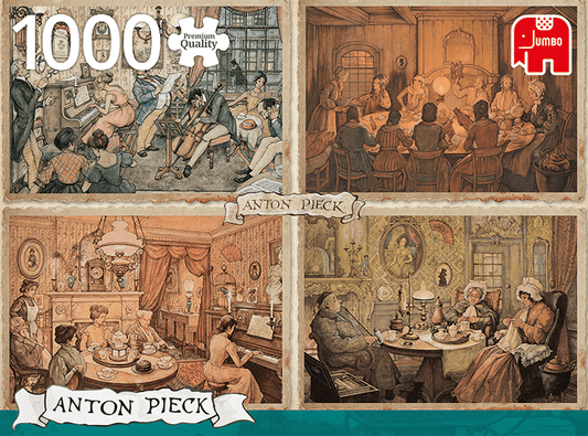 Anton Pieck - Otthoni Szórakozás Jumbo 1000 darabos kirakó puzzle (JU - 18856) - puzzlegarden