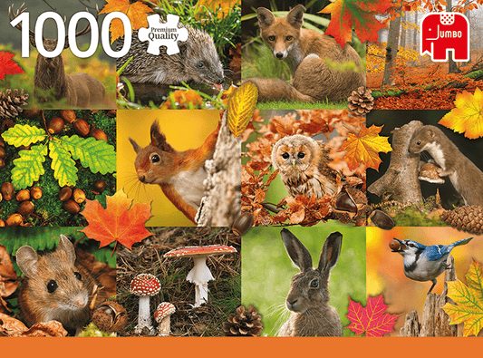 Állatok Ősszel Jumbo 1000 darabos kirakó puzzle (JU - 18863) - puzzlegarden
