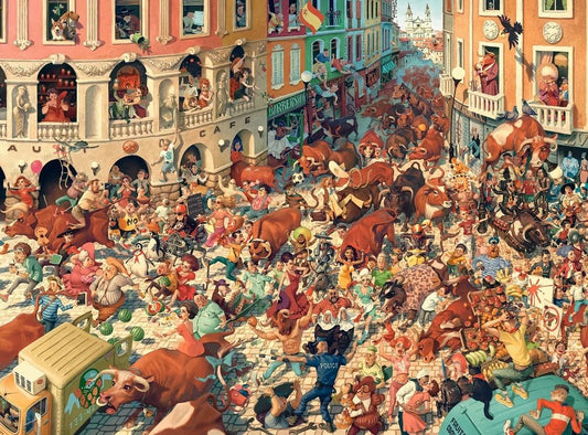 Art Collection - Pamplonai bikafuttatás Castorland 3000 darabos kirakó puzzle (C - 300648) - puzzlegarden