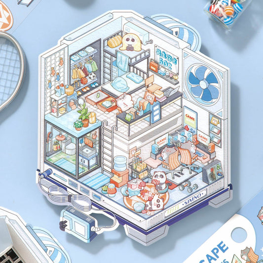 Kék kollégium - matricajelenet