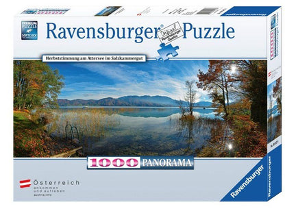 Attersee, Salzkammergut, Ausztria - panoráma Ravensburger 1000 darabos kirakó puzzle (RA-89347 4005556893478) - puzzlegarden