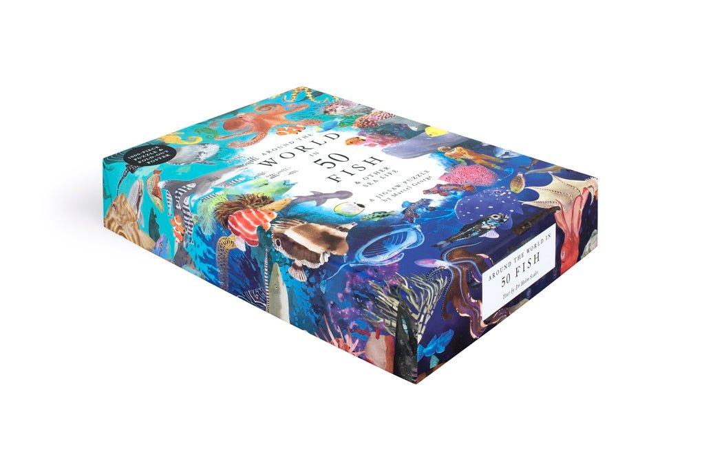 50 hal a világ körül Laurence King 1000 darabos kirakó puzzle (LK - 9781399620031) - puzzlegarden