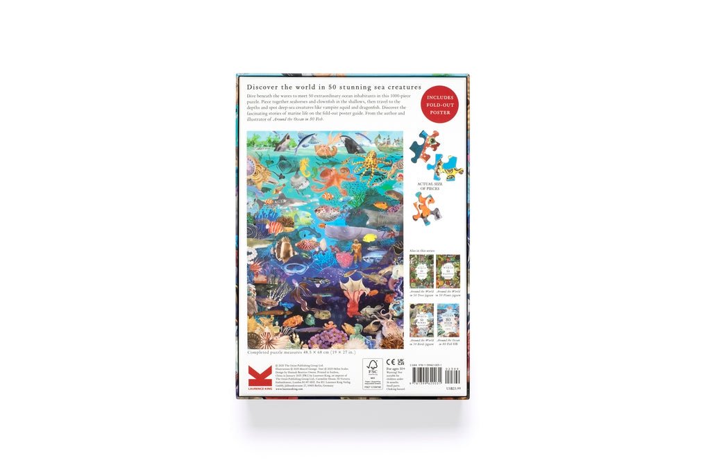 50 hal a világ körül Laurence King 1000 darabos kirakó puzzle (LK - 9781399620031) - puzzlegarden