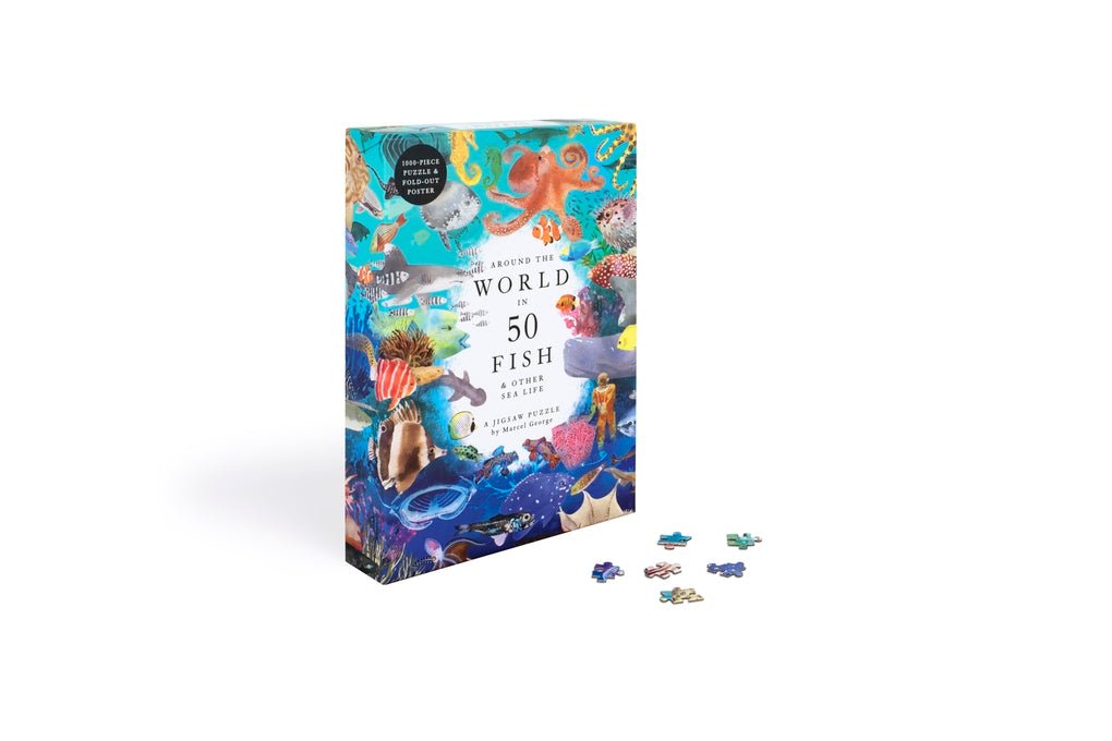 50 hal a világ körül Laurence King 1000 darabos kirakó puzzle (LK - 9781399620031) - puzzlegarden