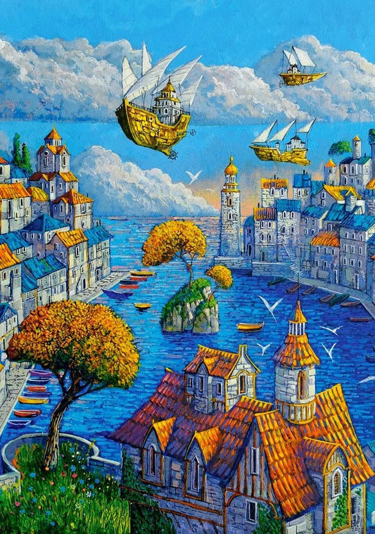 Art Collection - A Kikötő Castorland 500 darabos kirakó puzzle (B - 53889) - puzzlegarden