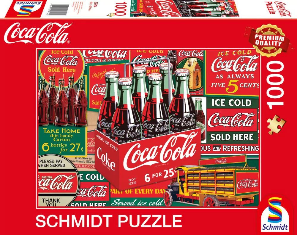 Coca-Cola Klasszikusok Schmidt 1000 darabos kirakó puzzle (SCH-59914 4001504599140) - puzzlegarden