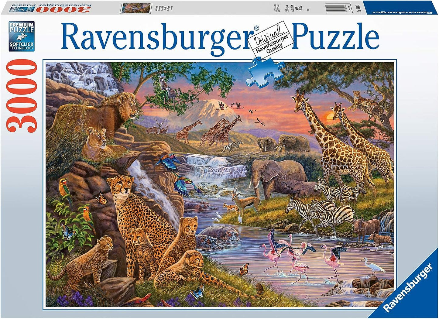 Animal Kingdom 3000 darabos Ravensburger puzzle kirakó (16465)