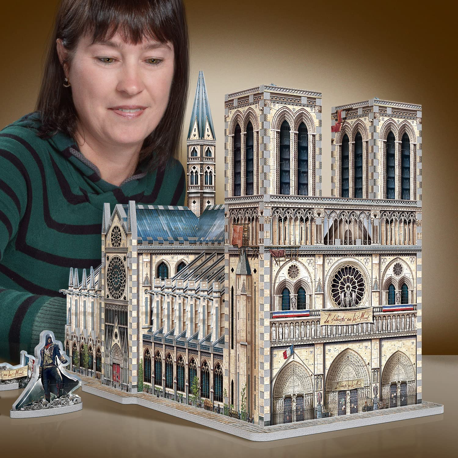 Assassin’s Creed Unity - Notre-Dame - 3D szivacs puzzle Wrebbit3D 860 darabos kirakó puzzle (WP-W3D-2023 665541020230) - puzzlegarden