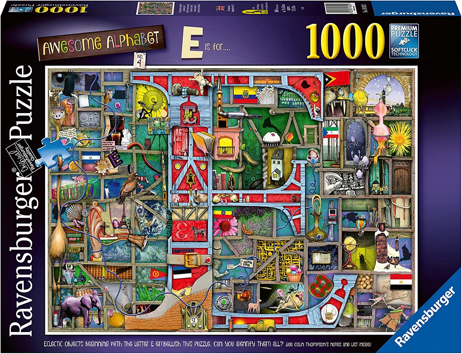 Awesome Alphabet E 1000 darabos Ravensburger puzzle kirakó (16420)