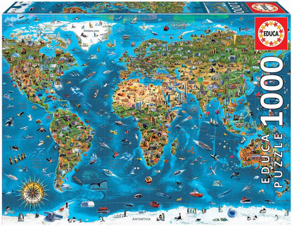 Wonders of the World 1000 darabos Educa puzzle kirakó (19022)