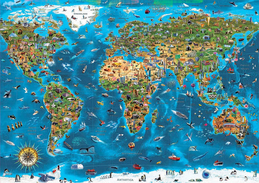 A Világ Csodái Educa 1000 darabos kirakó puzzle (ED - 19022) - puzzlegarden