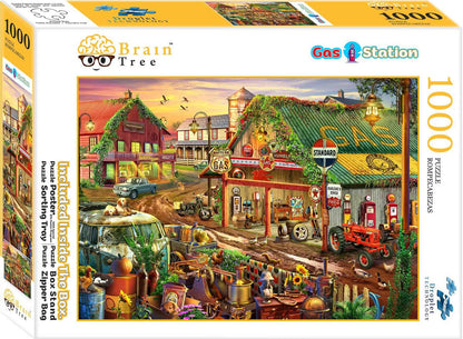 A Benzinkúton Brain Tree 1000 darabos kirakó puzzle (BT-2102076 8906139540382) - puzzlegarden