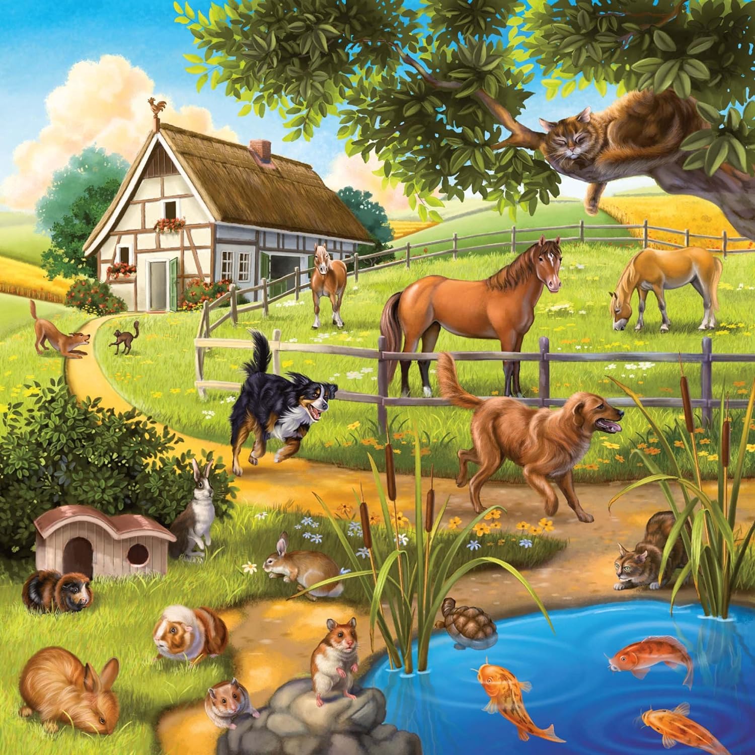 A körülöttünk lévő állatok - 3x49 Ravensburger 49 darabos kirakó puzzle (RA-09265 4005556092659) - puzzlegarden