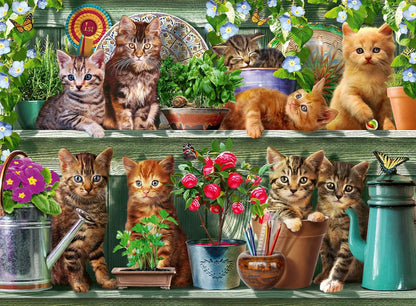 Cats on the Shelf 500 darabos Ravensburger puzzle kirakó (14824)