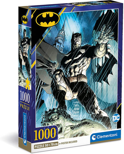 Batman - nagyobb dobozos Clementoni 1000 darabos kirakó puzzle (CL-39576 8005125395767) - puzzlegarden