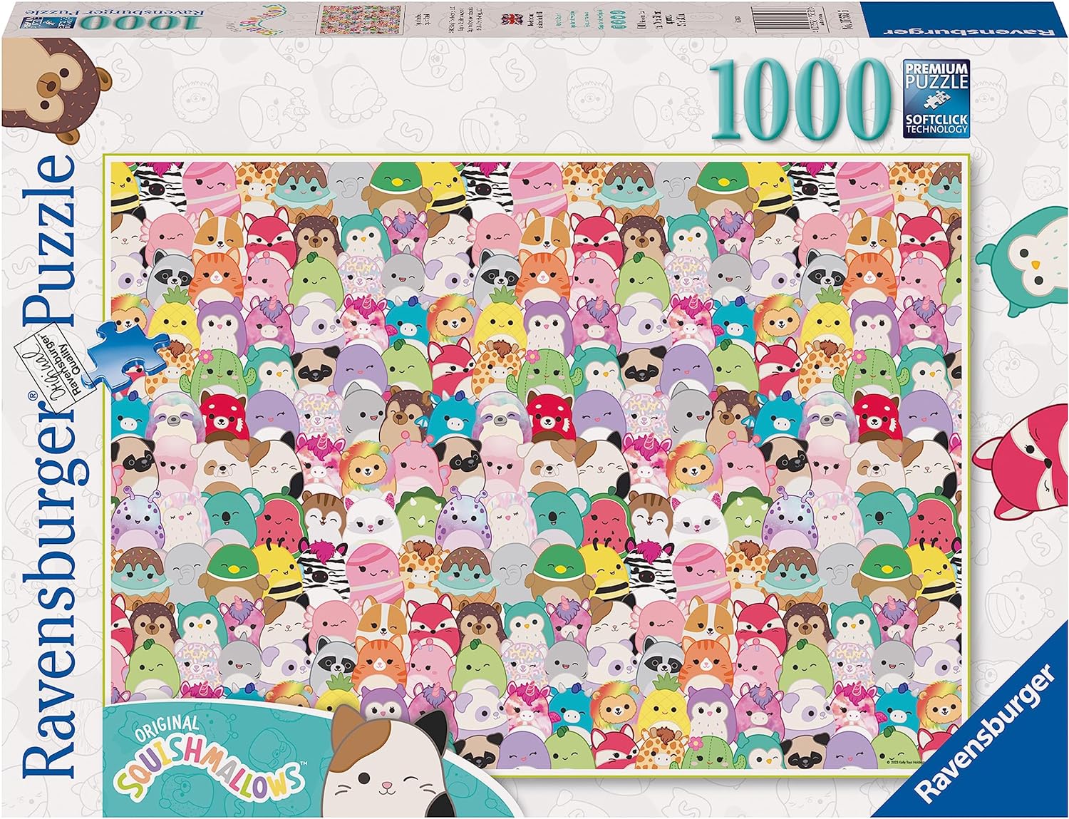 Challenge - Squishmallows Ravensburger 1000 darabos kirakó puzzle (RA-17553 4005556175536) - puzzlegarden