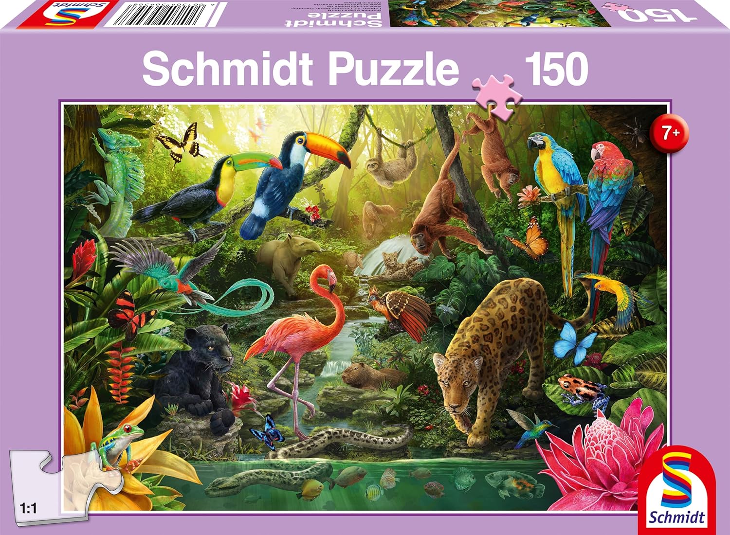 Jungle Dwellers 150 darabos Schmidt puzzle kirakó (56456)