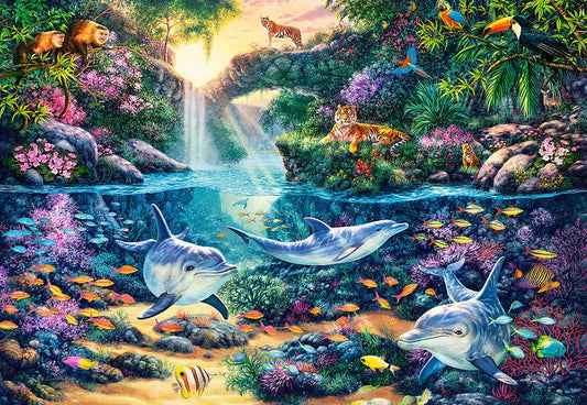 A paradicsomban Castorland 1500 darabos kirakó puzzle (C - 151875) - puzzlegarden