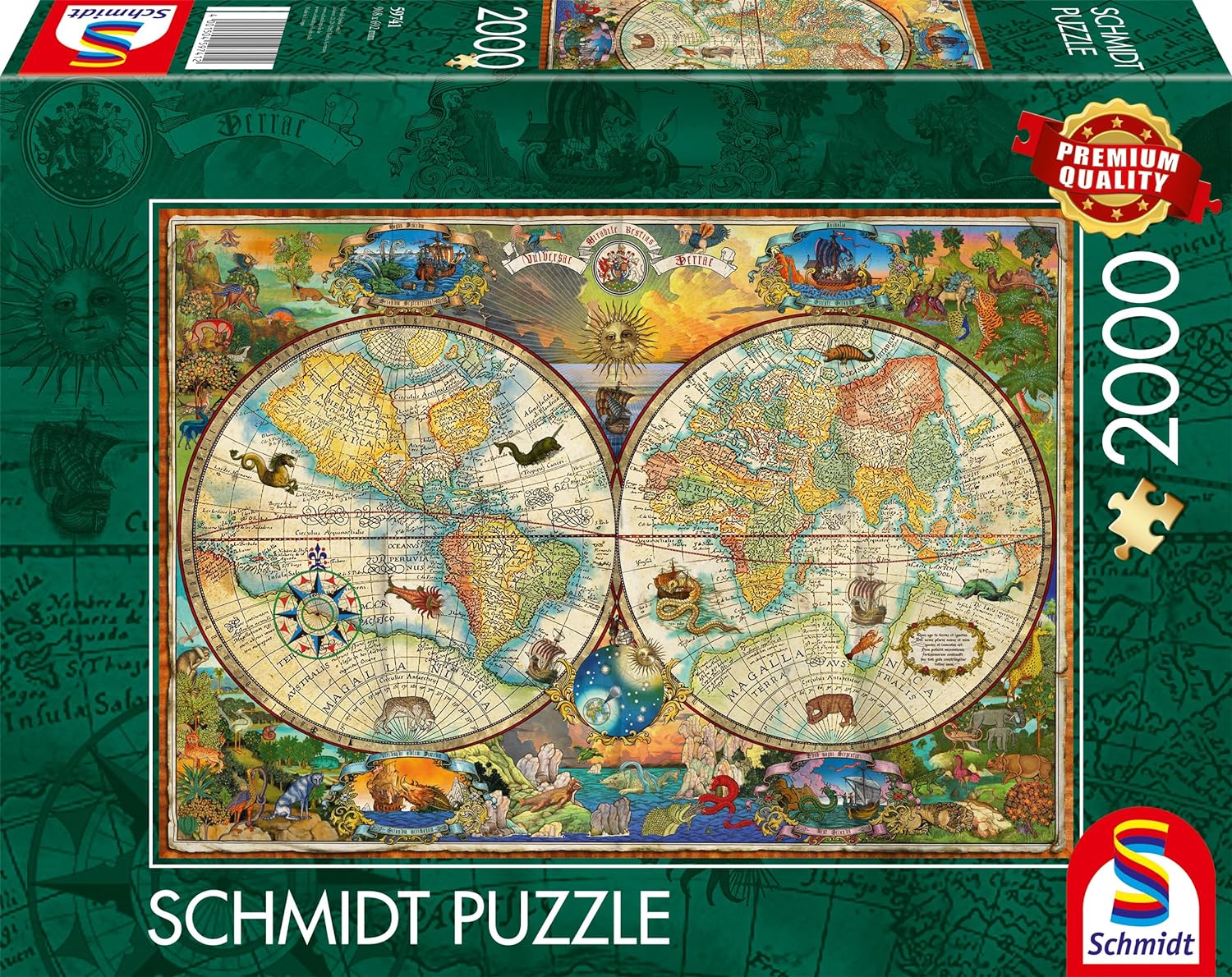 Creatures of the World 2000 darabos Schmidt puzzle kirakó (59741)