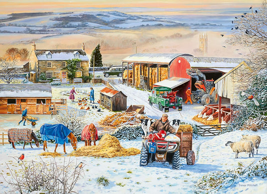 A Gazdaság Télen Ravensburger 1000 darabos kirakó puzzle (RA - 16478) - puzzlegarden